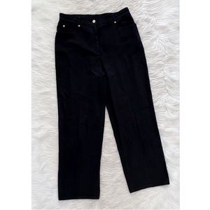 St. John Sport Black High Rise Y2K Pants Trousers